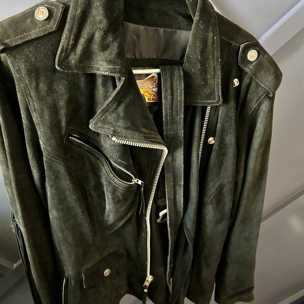Womens suede Harley Davidson fringe jacket